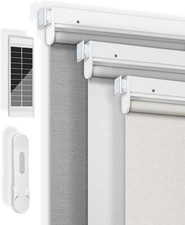 No-Drill Motorized Blinds with Remote, Blackout Roller Shades picture