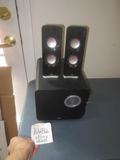 Cyber Acoustics CA-3610 Powerd Speaker System Subwoofer & TWO SATELLITES - WORKS picture