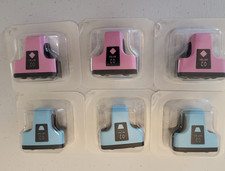6 NEW HP 02 Series Photo Packs Ink Cartridges Cyan and Magenta picture