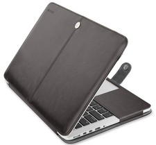 MOSISO PU Leather Portfolio Protective Stand Cover Sleeve, 15 Inches, Black picture