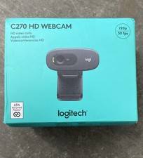 Logitech C270 Web Camera, HD Video Calls, Mono Noise-Reducing Mic NEW Sealed picture