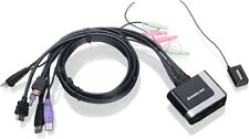 IOGEAR 2-Port HDMI Cable KVM Switch with Cables and Audio, GCS62HU picture