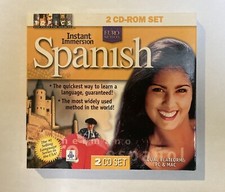 Instant Immersion SPANISH The EURO Method 2-CD ROM Set Mac & PC Sealed, 2001 Ed. picture