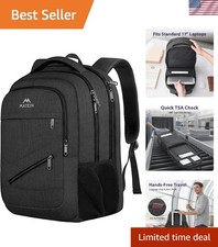 Stylish 17 Inch Laptop Backpack with Padded Straps - Ideal for Daily Commute picture