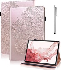 VODEFOX Golden PU Leather Case for Samsung Galaxy Tab A11 Plus 11 Inch with Stan picture