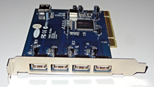 USB 2.0 PCI Interface Card 5 Port Belkin F5U220 REV 3 TESTED picture
