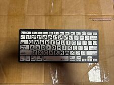 LogicKeyboard Mac iPad Large Print Apple iOS Bluetooth Mini Keyboard Black/White picture