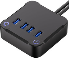 External PC Power Button with 4-Port USB 3.0 Hub for Desktops picture
