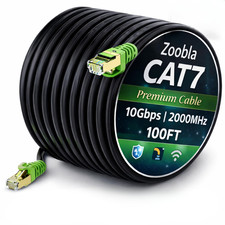 Cat7 SFTP Ethernet Patch Cord – 100% Pure Copper LAN Cable, Double Shielded (Foi picture