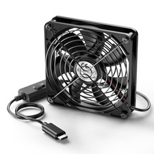 140Mm PC USB-C Fans with 3 Speed Controller USBC Powered Fan 5V Quite picture