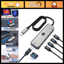 10Gbps USB C Hub 5 Ports USB 3.2 Splitter 100W Power Delivery Aluminum Adapter f picture