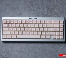 Violet On Cream Magical Girl Anime Style Keycap Set For Mechanical Keyboard picture