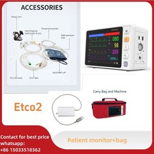 CO2 Portable Vital Signs  Patient Monitor ECG NIBP SpO2 Pulse rate +bag +Etco2 picture