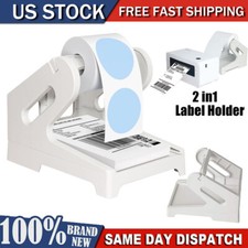 Label Holder 2 in1 Rolls & Fan-Fold Stack Paper Holder for Thermal Label Printer picture