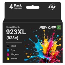 HP 923XL Ink Cartridges Combo Pack 4PK for OfficeJet Pro 8120e 8130e picture