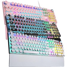 AULA F2088 Typewriter Gaming Keyboard Mechanical Wired with Removable Wrist Rest picture