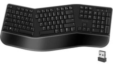 New Wireless Ergonomic 2.4 G Keyboard Quiet Comfortable Pillow Wrist Rest Staple picture