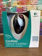 Brand New In Box Logitech 904369-0403 TrackMan Cordless Optical Mouse  New Open picture