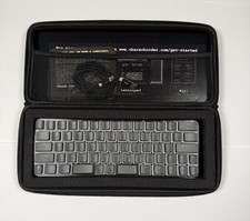 CharaChorder Keyboard Black w Carrying Case USB to USB-C Cable Tech Computer picture