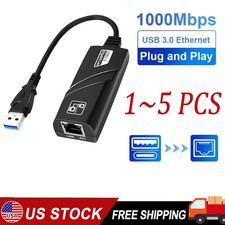 USB 3.0 Gigabit Ethernet LAN RJ45 1000Mbps Network Adapter For Windows PC LOT picture