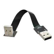 Xiwai Down Angled USB 2.0 Type-A Male to Type-A Male Data Flat Slim FPC Cable picture