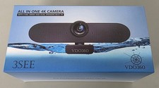 NEW VDO360 3SEE – All In One 4K HD Webcam/Camera W/4 Mic Array & Dual Speakers picture
