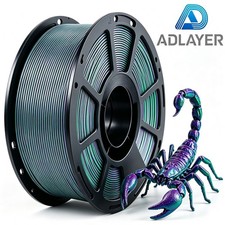 ADLAYER Multicolor Silk PLA Filament 1.75mm 1KG Spool Fit Most FDM 3D Printer picture