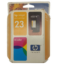HP 23 OEM Tri-Color C1823D Ink Cartridge Exp. 03/2005 BRAND NEW SEALED GENUINE picture