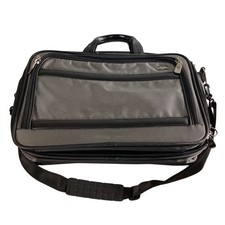Samsonite Black Grey Ballistic Nylon Laptop Briefcase Travel Messenger Bag picture