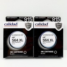 Calidad 915 Ink Cartridge for HP 564 XL Black 2x Packs Brand New and Sealed picture