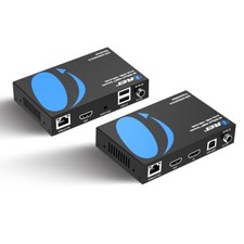 OREI 4K HDBaseT HDMI Extender USB KVM 330ft Cat6 4K60 HDCP 2.3 (UHD-EXB330U2-K) picture