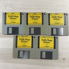 The Print Shop Deluxe Broderbund IBM Tandy PC DOS VGA 720K 3.5