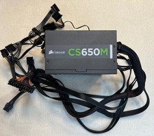 Corsair CS650M 650W 80 PLUS Gold Semi-Modular ATX Power Supply PSU Tested picture