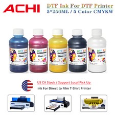 ACHI DTF Ink Direct to Transfer Film Ink 5*250ml For R1390 / L1800 DTF Printer picture