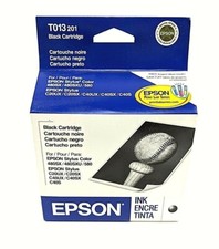 Epson T013 201 Black Genuine Ink Cartridge Stylius Color Sealed Expired 2006 picture