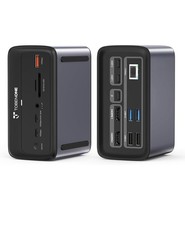 MacBook Docking Station Dual 4K@60Hz, 16-in-2 USB C Docking Station with 2 HD... picture