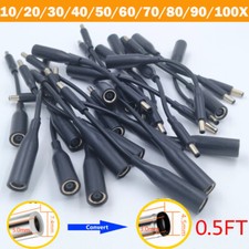 Lot 10-100PCS Power Charger Converter Adapter Cable For DELL 7.4mm To 4.5mm picture
