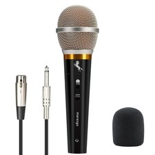 Handheld Dynamic Microphone for Karaoke Singing, Wired XLR Microphone with On... picture