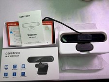 DEPSTECH 4K AF UHD Webcam with Sony Sensor DW-49 White Camera New Open Box picture