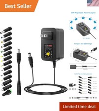 30W Universal Adjustable AC/DC Power Supply with USB Port - Safe and Versatile picture