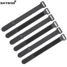 Cable Ties Reusable Self Adhesive Black Width 20mm Nylon Strap Reverse Buckle Li picture