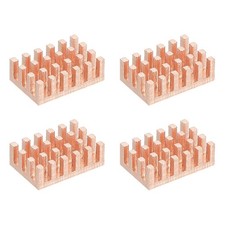 4 Pcs Copper Heatsink 10x15x5mm, Heat Sink Cooler Radiator for Raspberry Pi picture