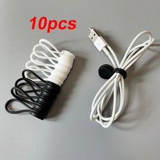 10Pcs Magnetic Cable Ties Silicone Management Ties Magnet Twist Ties Reusable picture