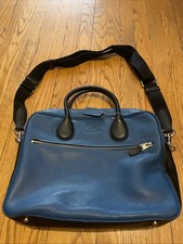 Coach Metropolitan Blue Pebbled Hudson bag/ briefcase picture