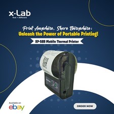 xLab XP-58B Portable Pocket Mobile Thermal Printer | Bluetooth Connectivity picture