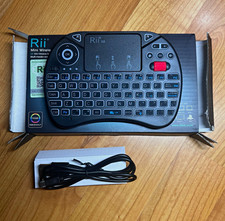 Rii X8 Mini Wireless Keyboard Touchpad Combo English QWERTY - Black picture