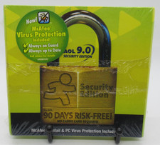 AOL 9.0 - SECURITY EDITION INSTALLATION PC CD-ROM SOFTWARE MCAFEE VIRUS OBSOLETE picture