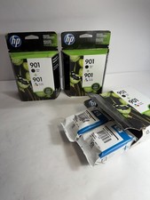 3 pack lot,  HP 901 Black & HP 901 Tri-Color Cartridge CN069FN CC653AN CC656AN picture