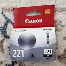 Canon Genuine CLI-221BK Black Ink Cartridge for PIXMA Inkjet Printers picture