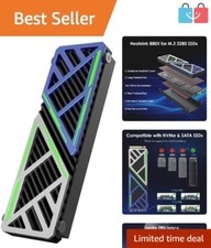 Efficient M.2 NVMe Heatsink with Protection & Style - Adjustable Height Design picture